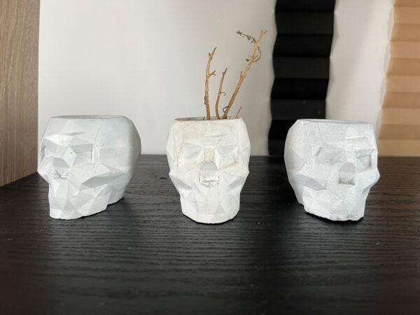 Macetas Calavera  de concreto - Imagen 2