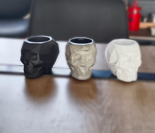 Macetas Calavera  de concreto - Imagen 6